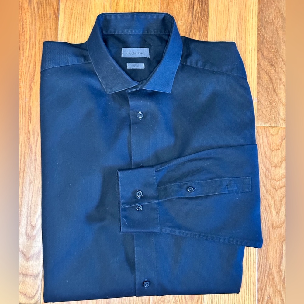 Calvin Klein slim fit long sleeve button up shirt